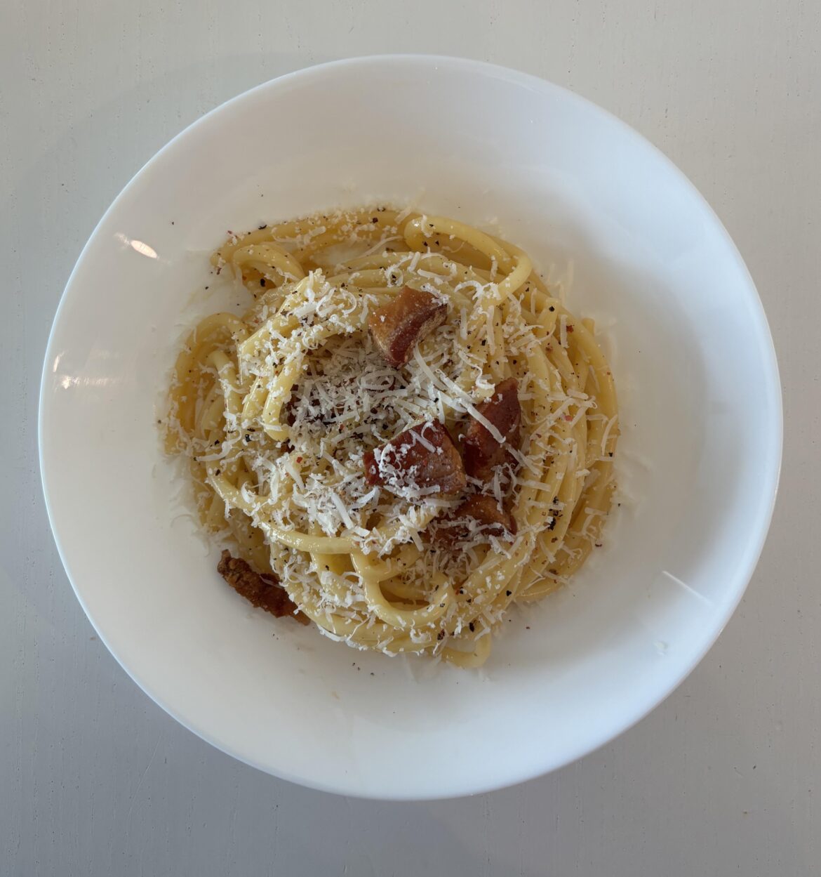 Bucatini carbonara