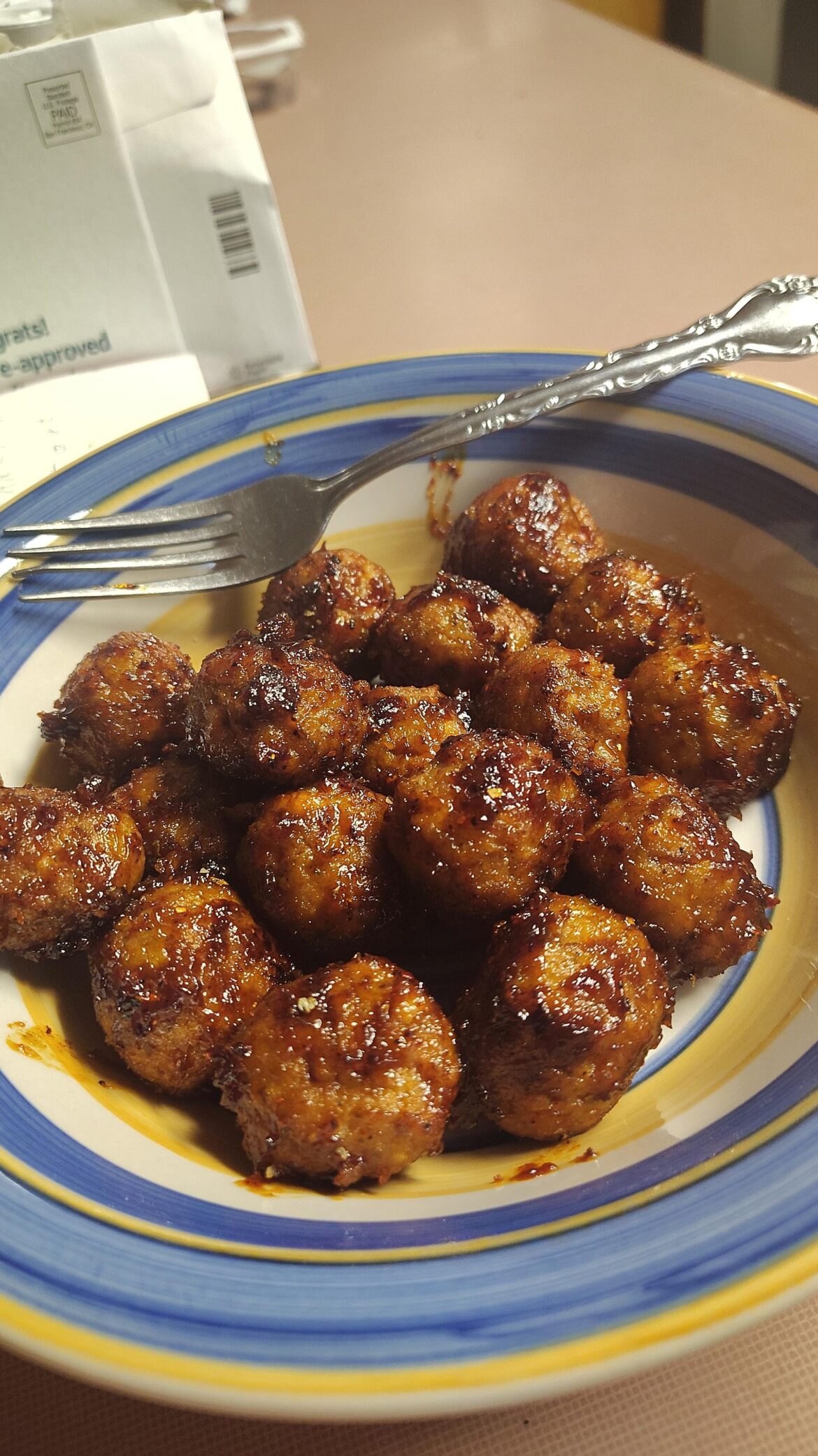 Got high and made spicy meatballs [homemade]