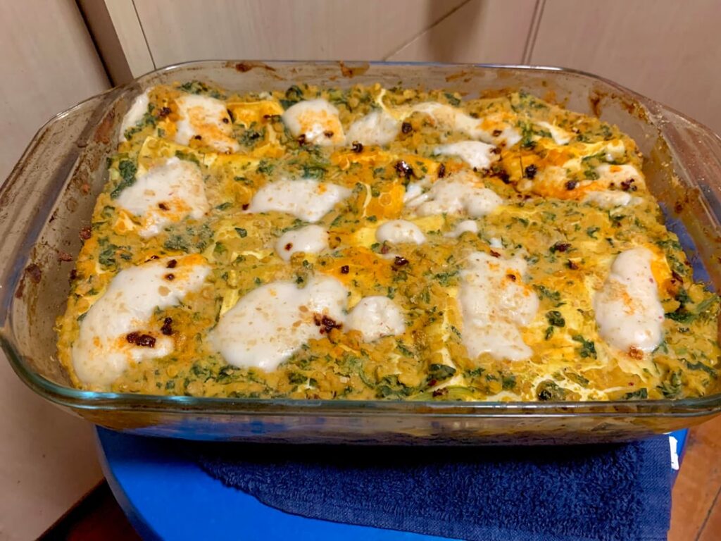 Squash lasagne with homemade cashew mozz - delicious!
