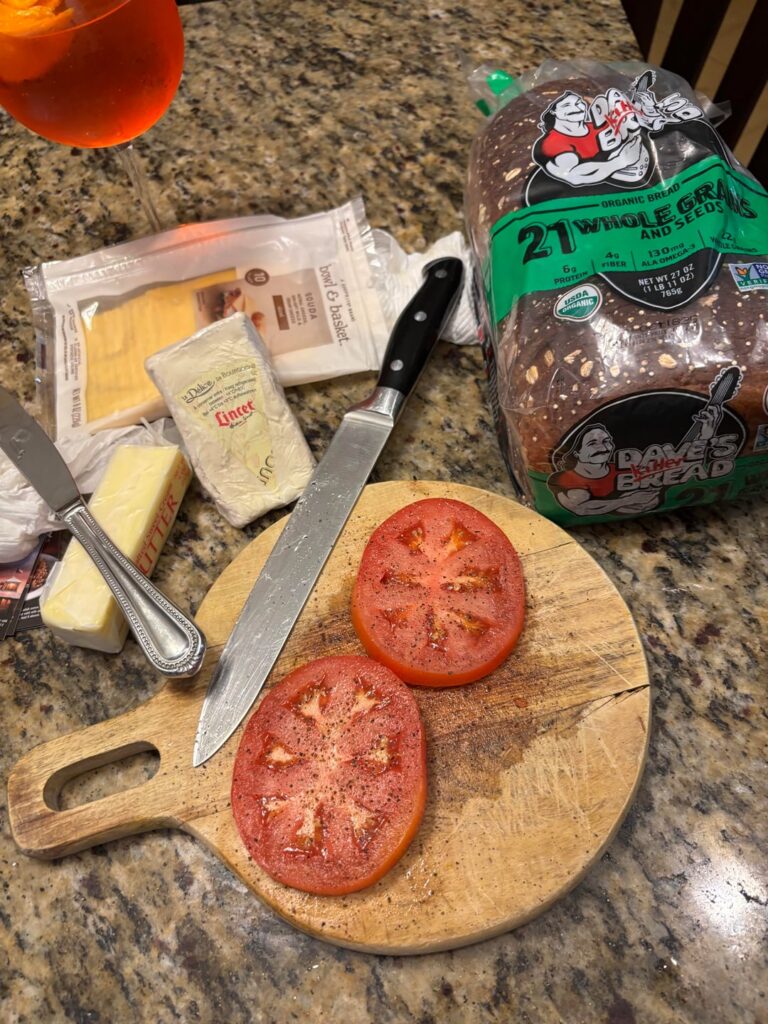 Grown up Grilled Cheese with Tomato Soup