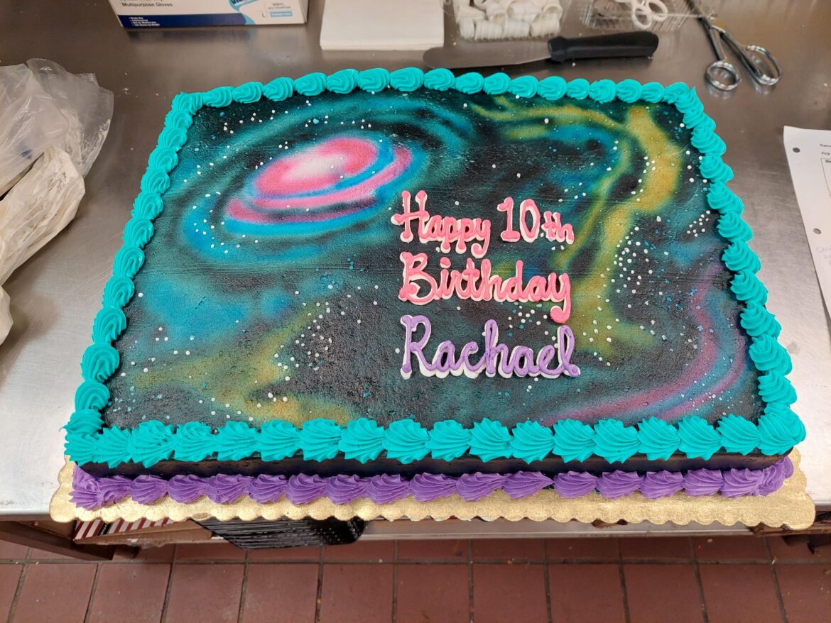 First real attempt at a "galaxy" cake 💥