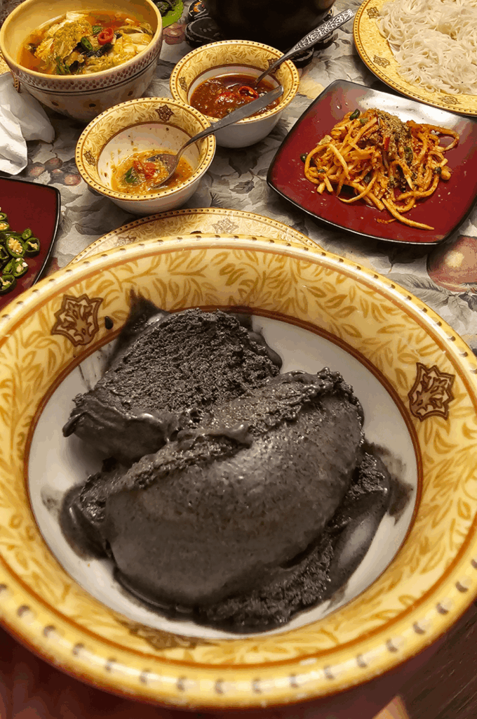 Black sesame ice cream