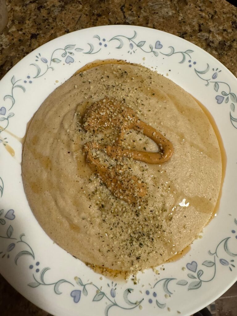 The silkiest farina with a secret random ingredient- guesses?