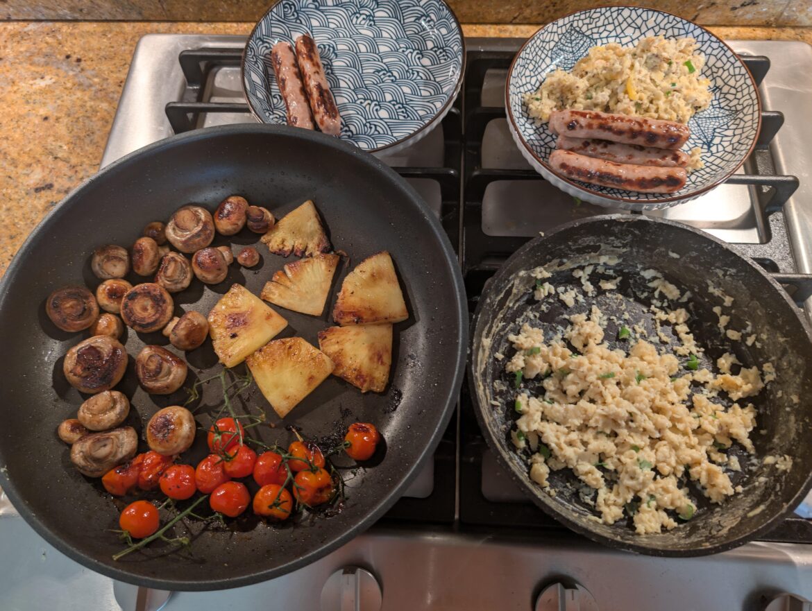 Midweek breakfast at home