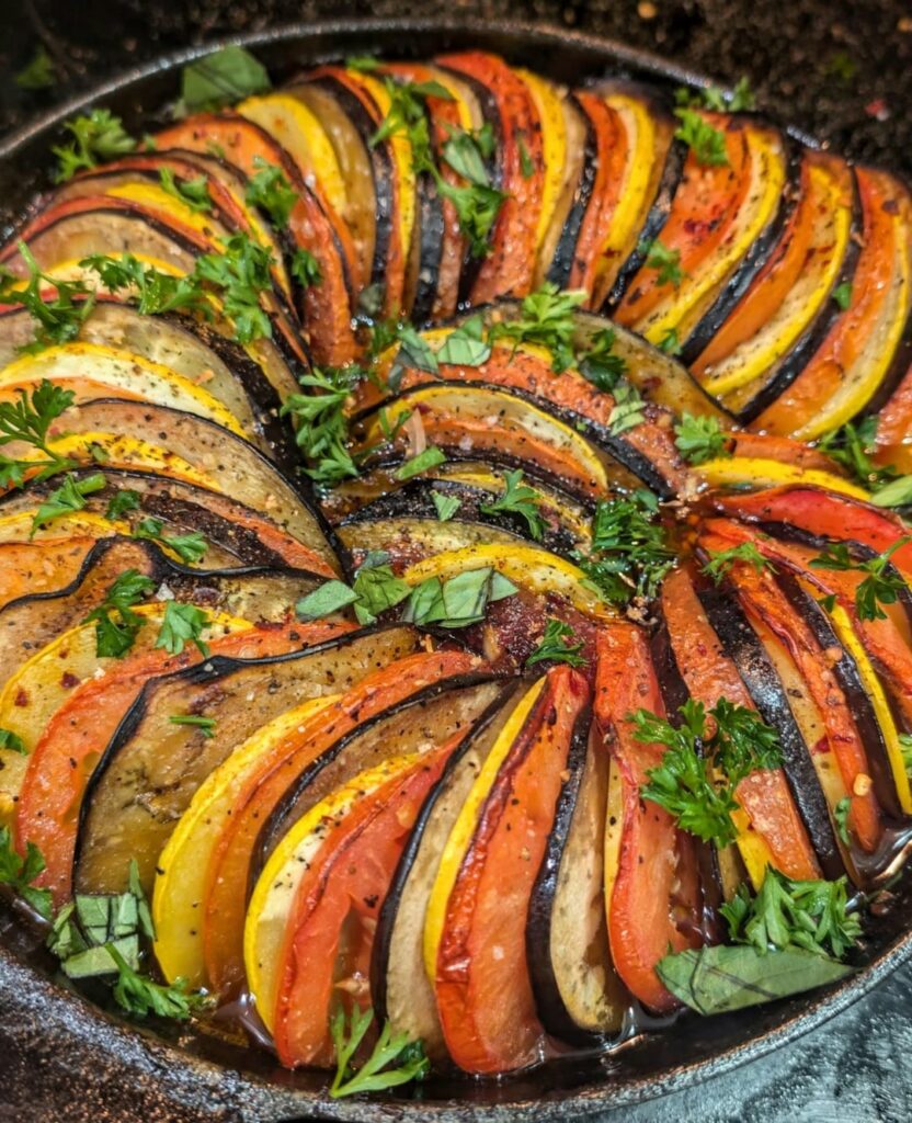 I made ratatouille for my in-laws as a token of my gratitude after they got me a fancy handmade knife.