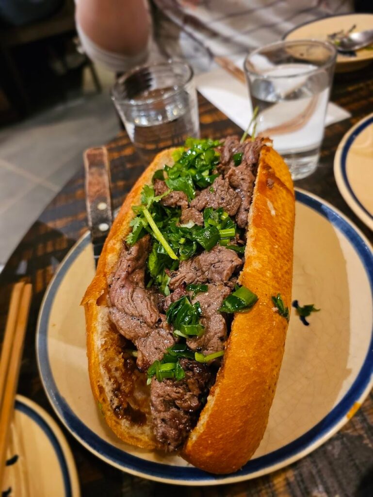 Vietnamese Sandwiches- Bánh Mì Bò Nướng/Grilled Ribeye Steak and O.G. Bánh Mì (assorted cold cuts) from Bánh Anh Em in NYC