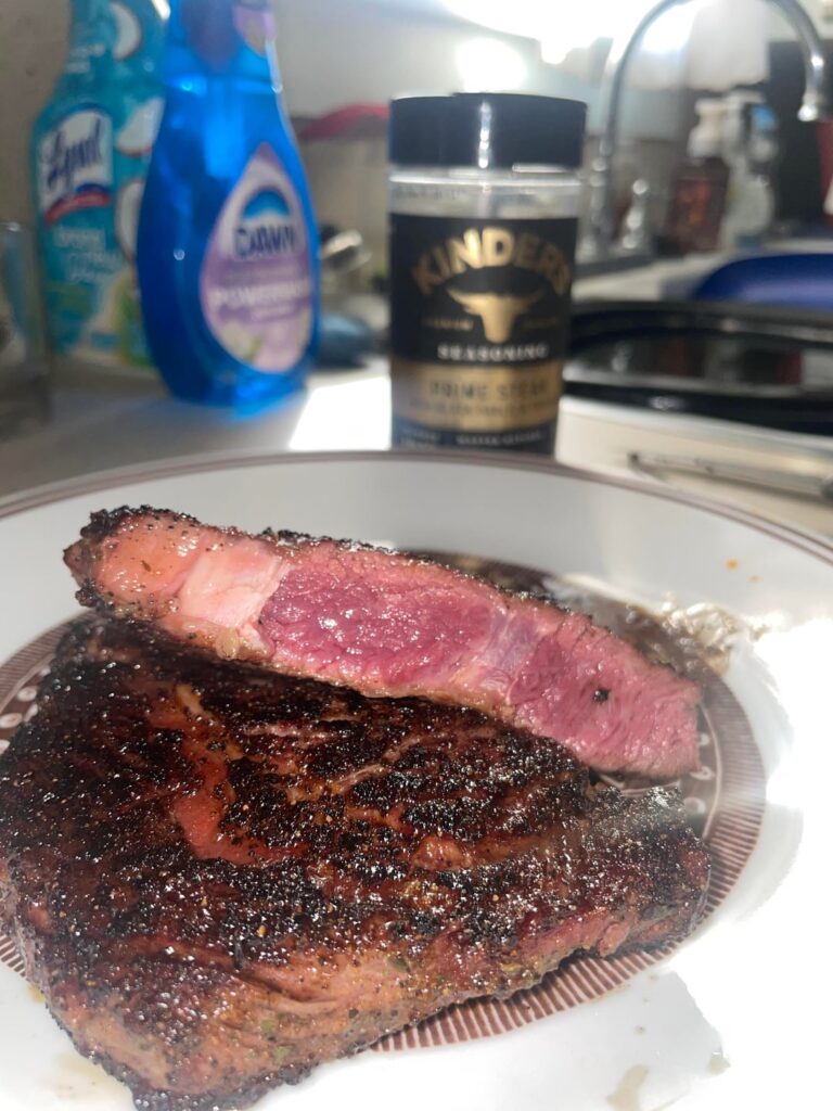 Second steak cooked, tell me how I did