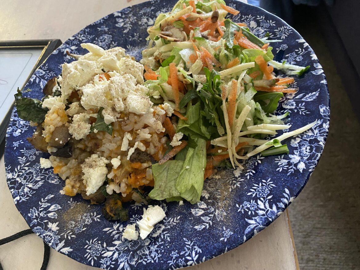 Tonight’s vege meal, mainly plants