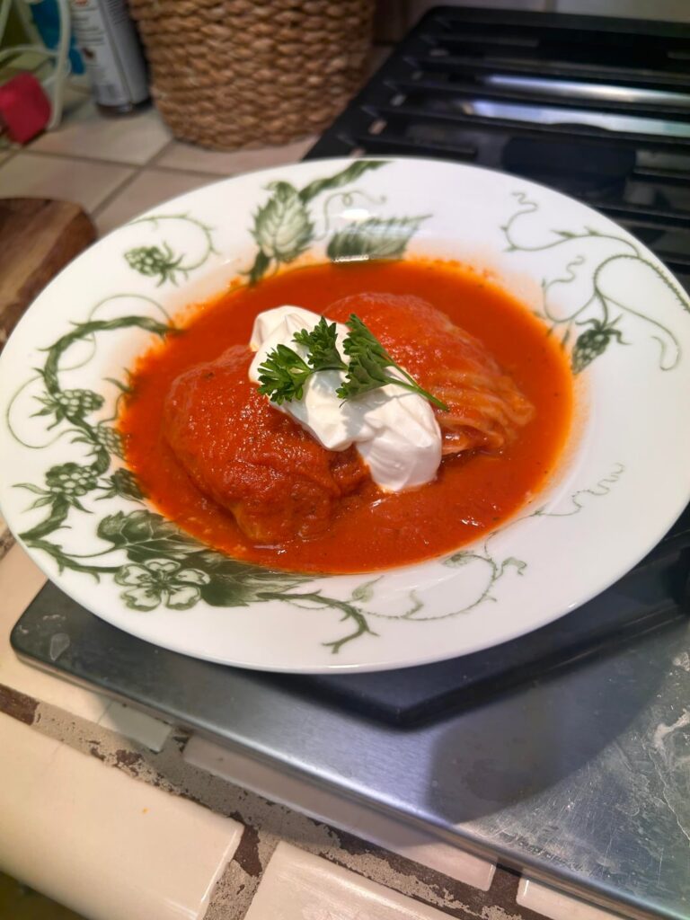 Hungarian cabbage rolls tonight!
