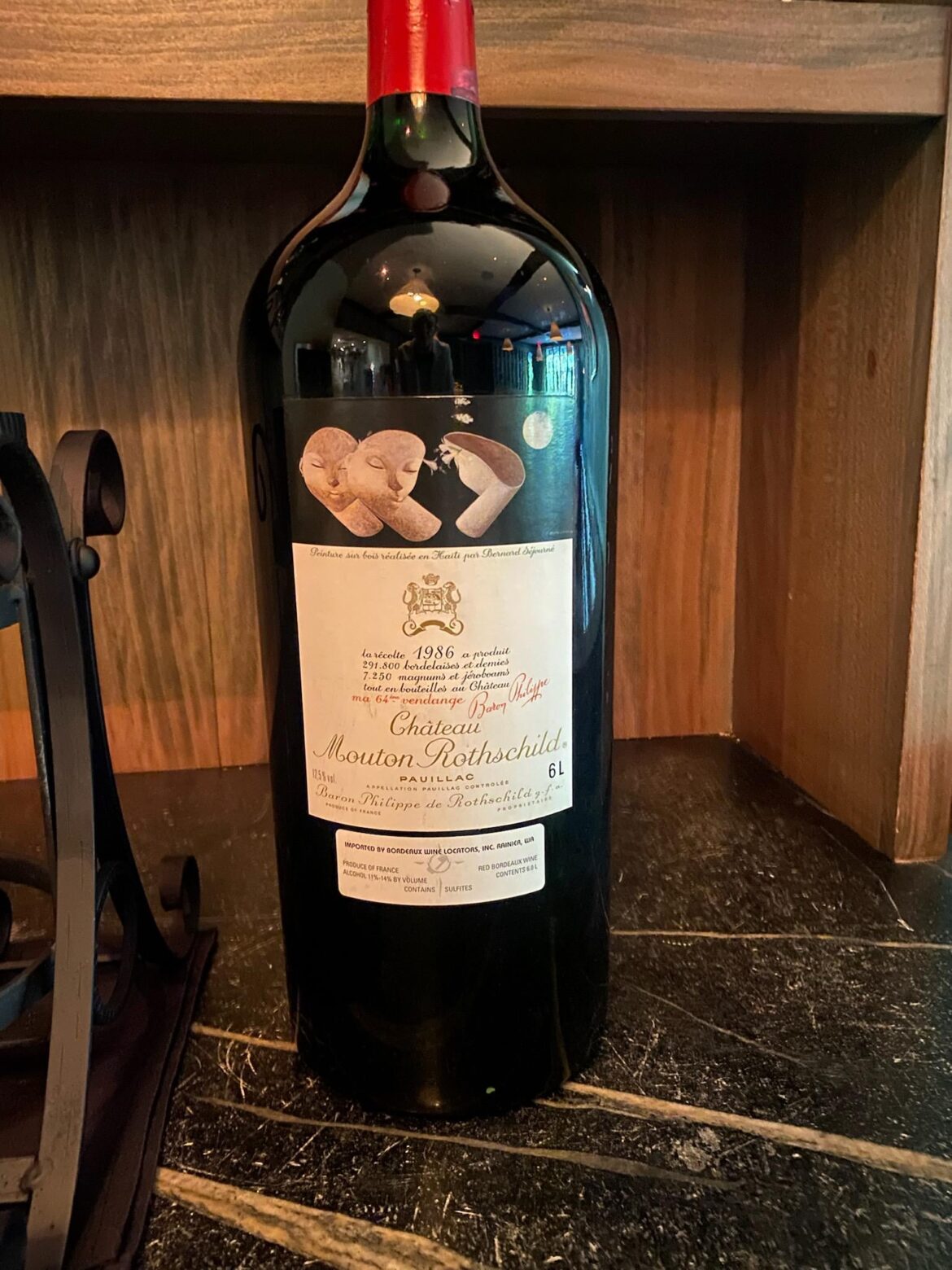 Opened a 6L of 1986 Mouton Rothschild today