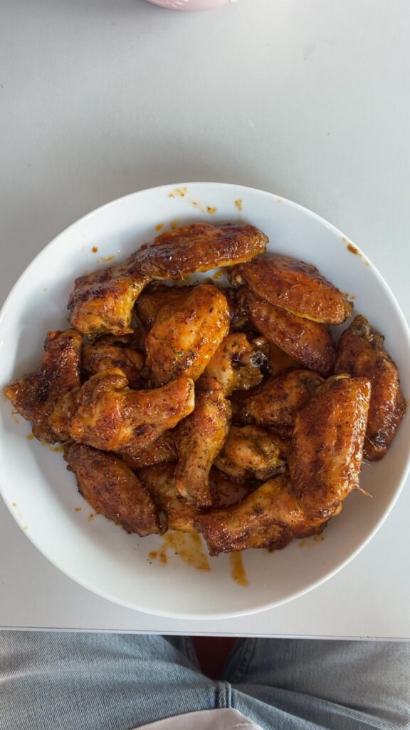 First time making honey siracha wings