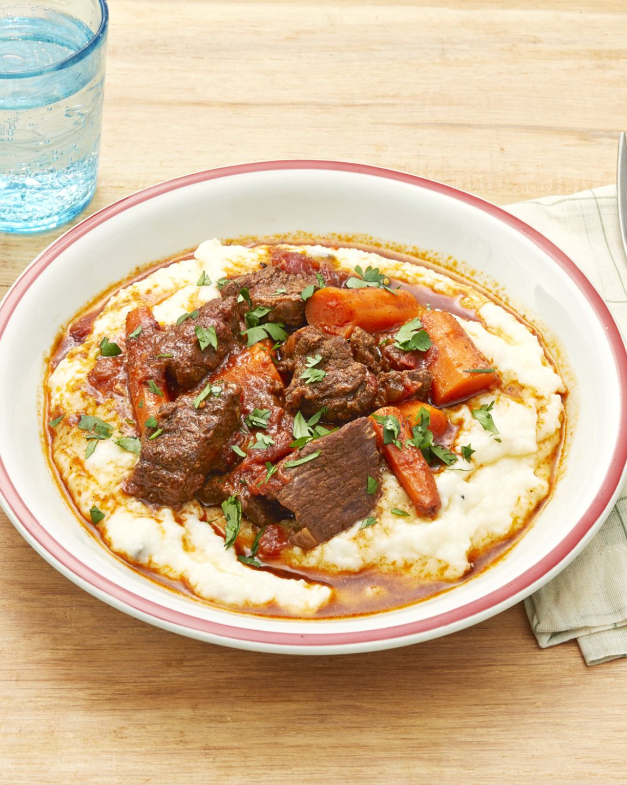 Instant Pot Ancho Beef Stew with Cheesy Grits instant pot ancho beef stew with cheesy grits