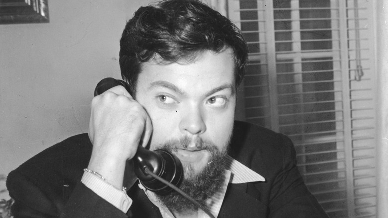 Orson Welles on the telephone.