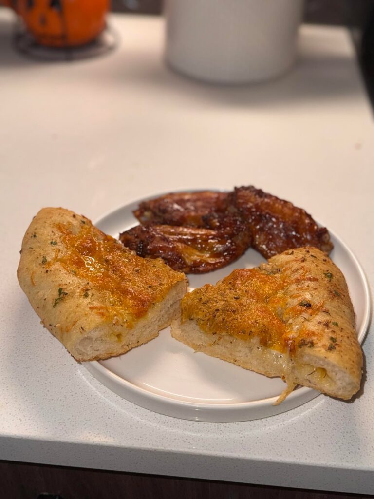 When you crave takeout but remember “we got pizza & wings at home” ☺️🍕