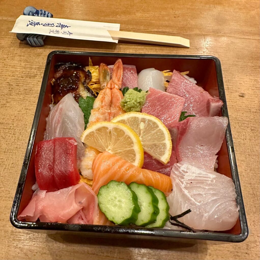 At a very local sushi restaurant tonight