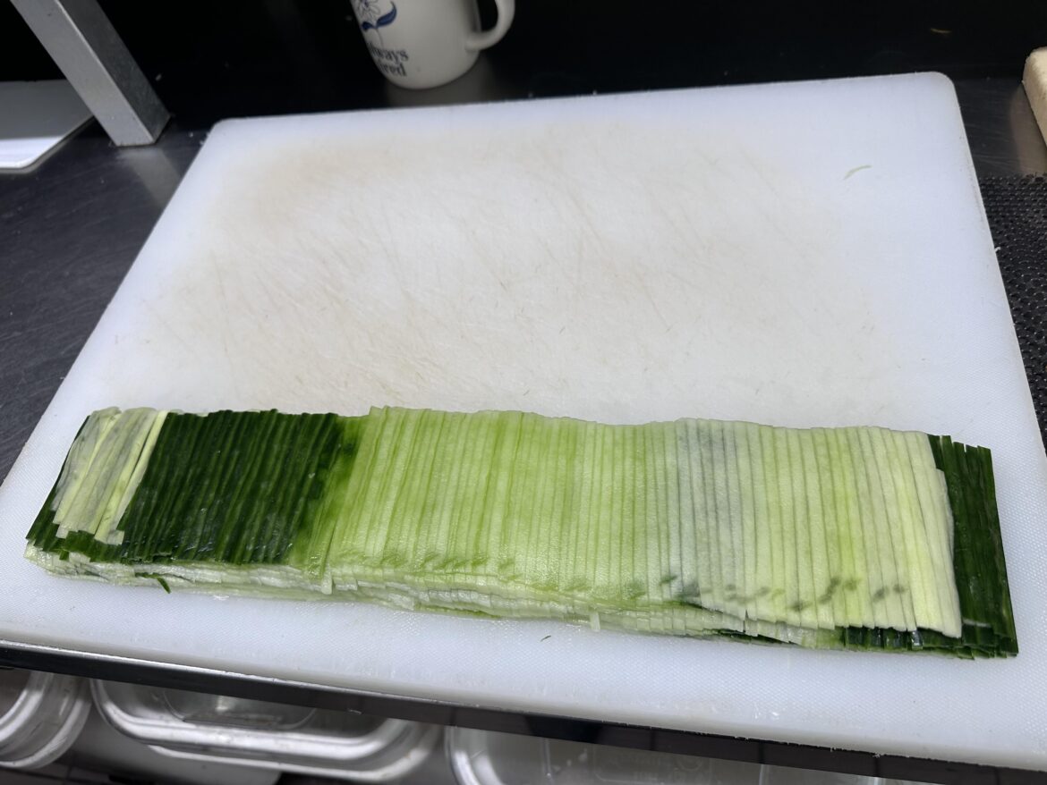 Cucumbers for maki