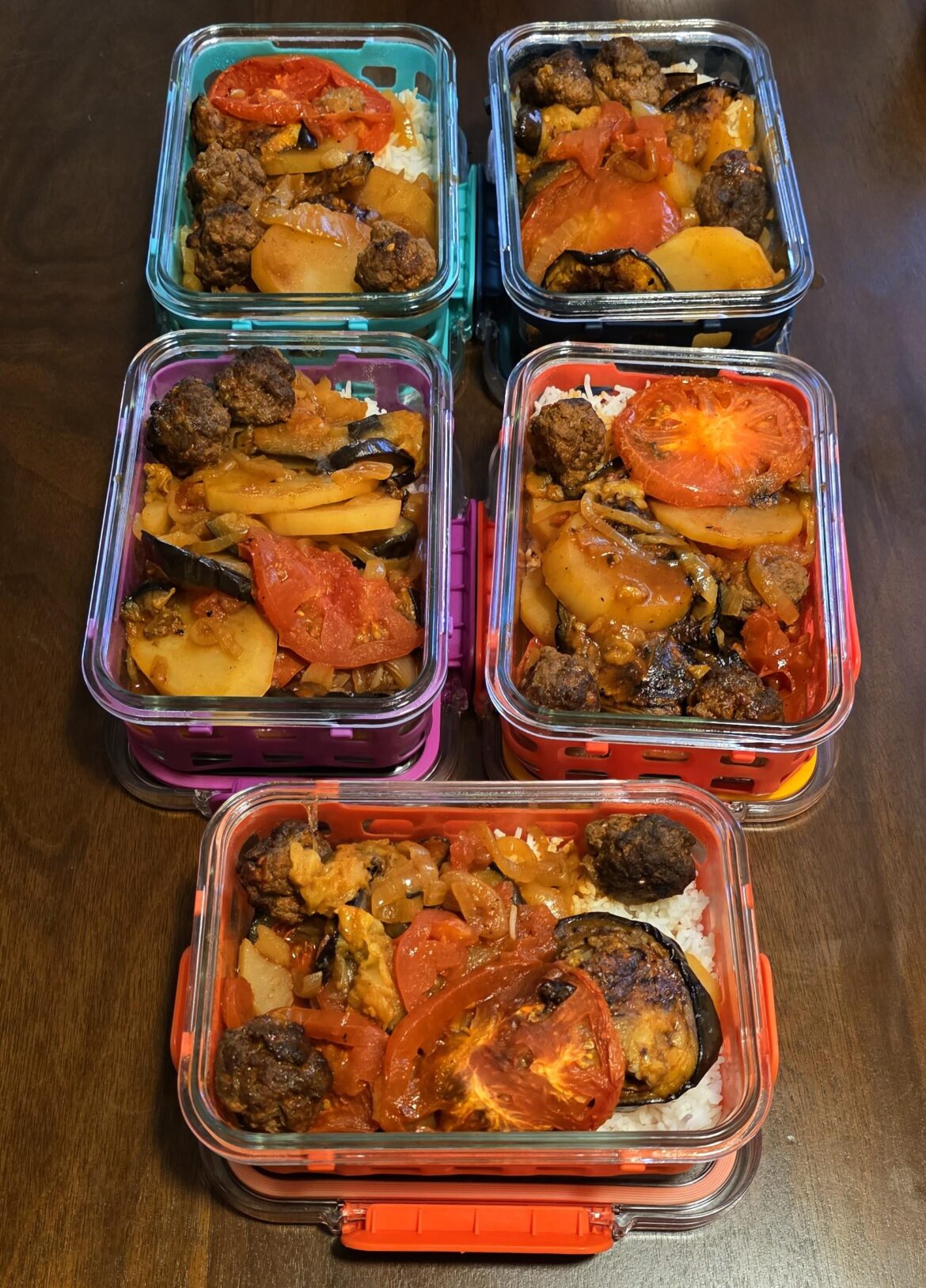 Lunches for this next week set: Tepsi Baytinijan.