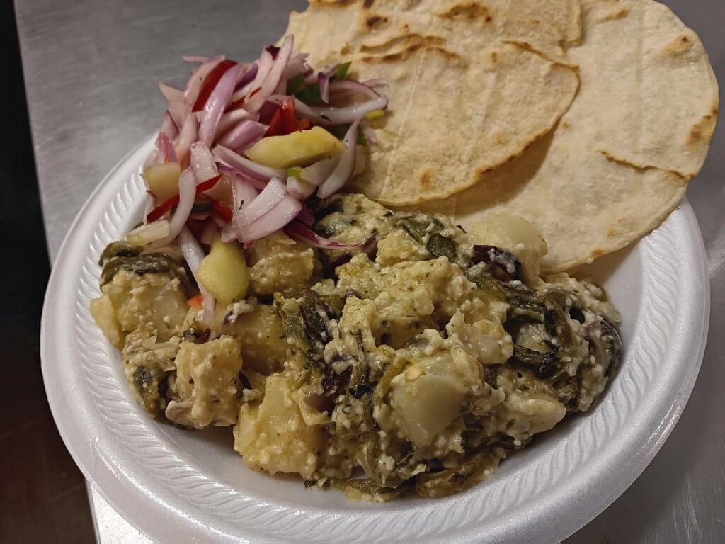 Rajas con papas