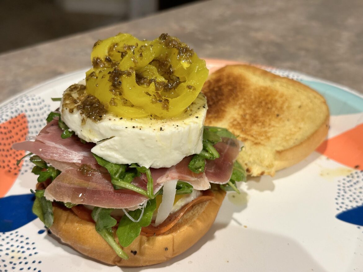 “Whatever I could find in the fridge” sandwich