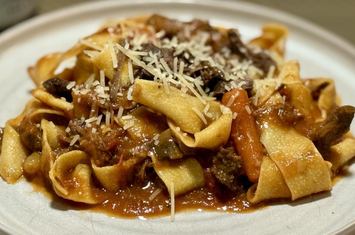 Slow-Cooked Beef Ragu with Pappardelle
