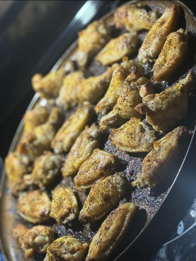 First time posting my highly requested homemade baked wings and sauces