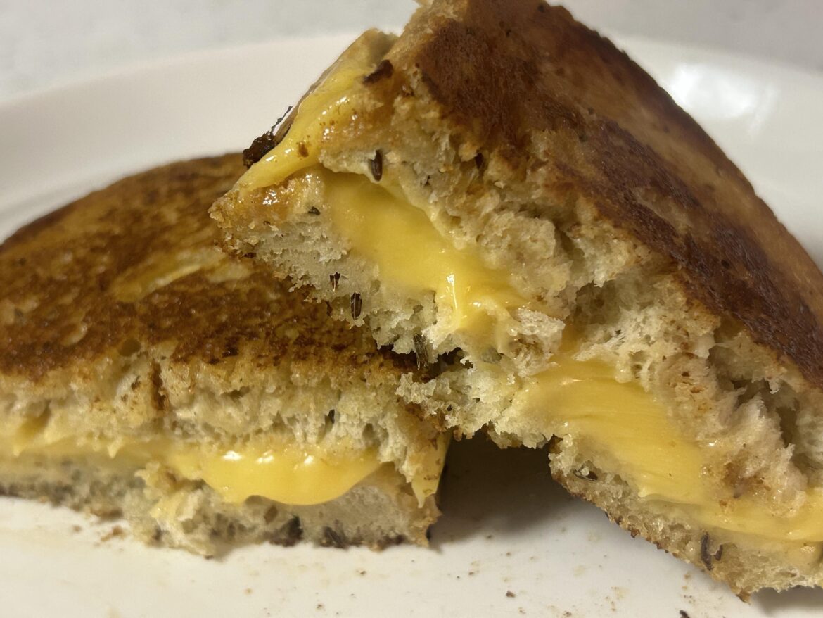 Grilled cheese on rye