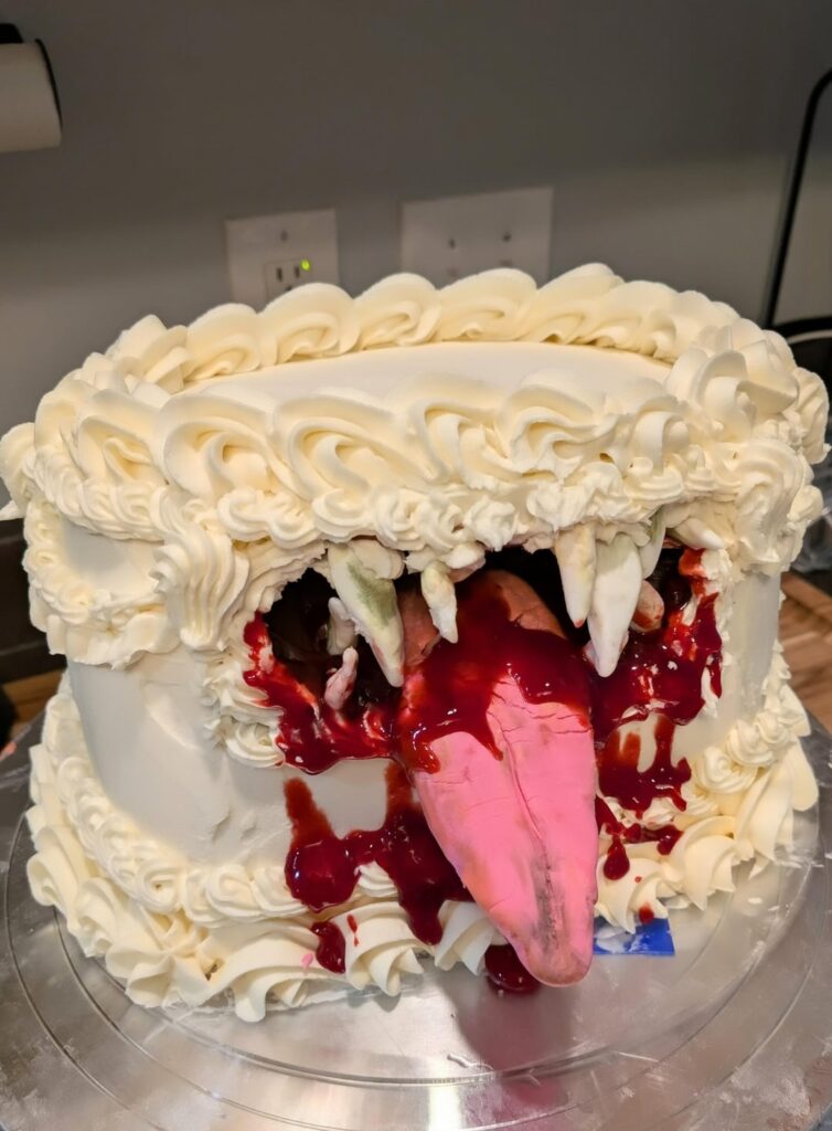 Monster Cake for a Halloween party