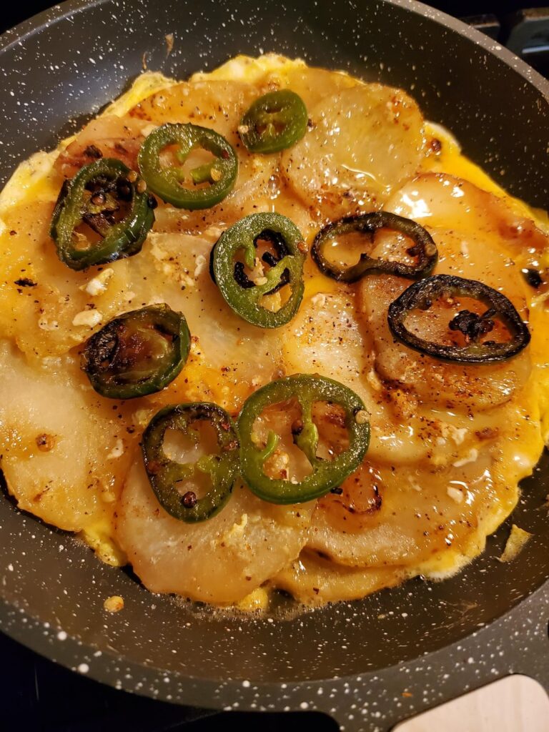 Only 3 ingredients potato omelette