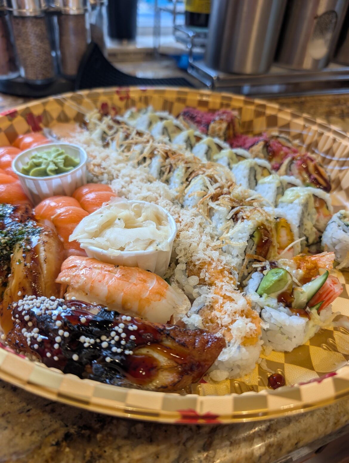 Celebrating Friday with a sushi platter. Just for myself. 😂