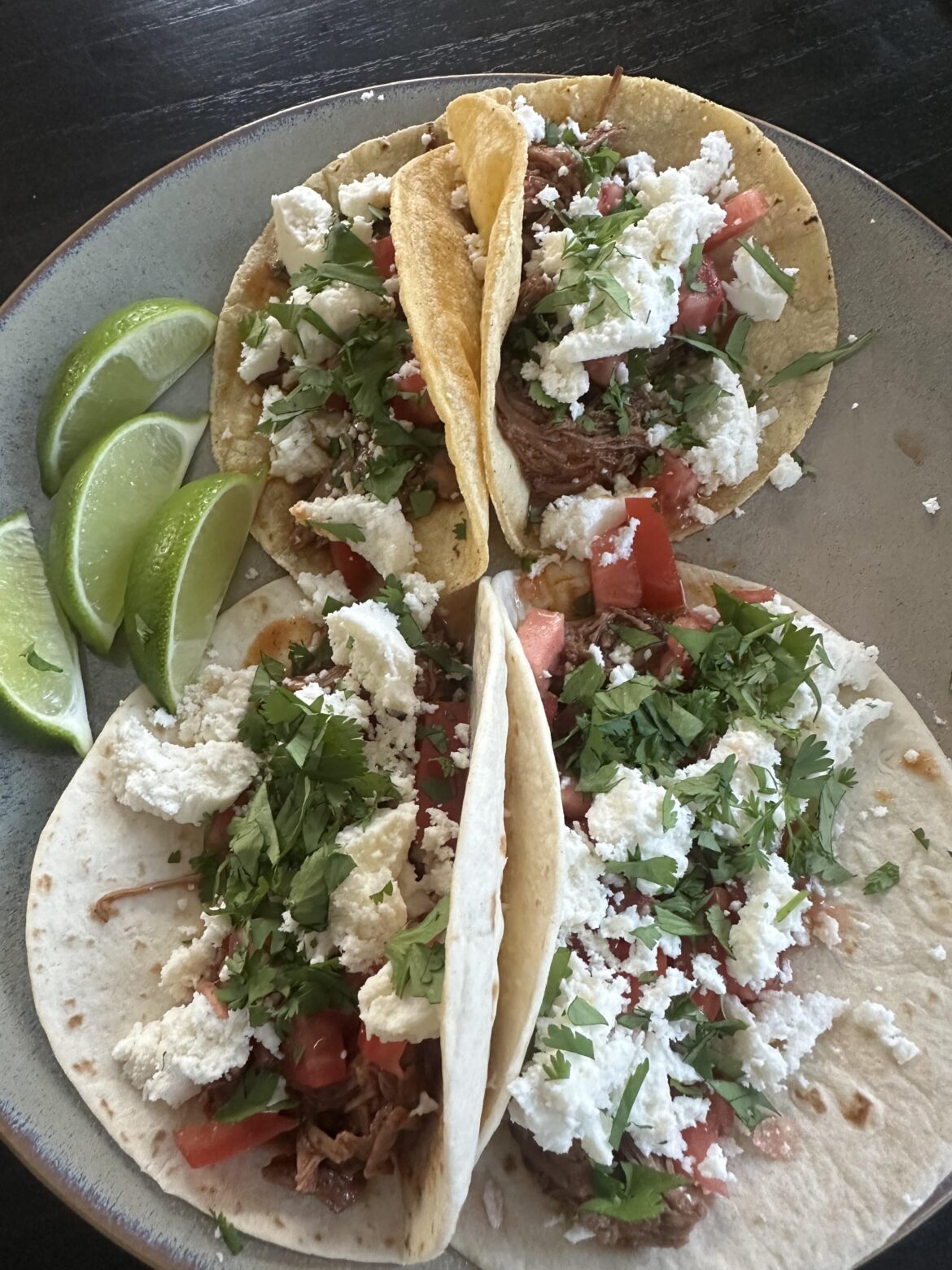 Slow cooker beef tacos I make now and then.