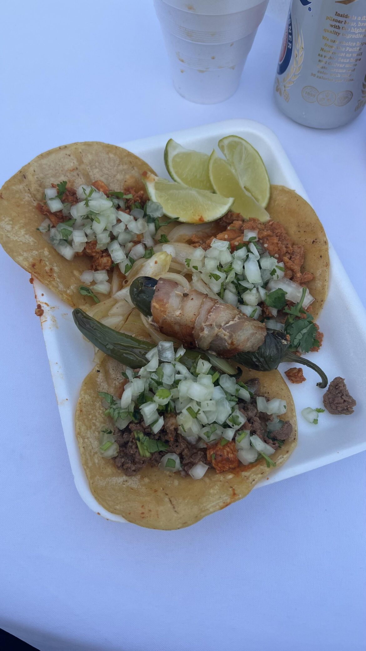 Tacos at a gender reveal we went to last night