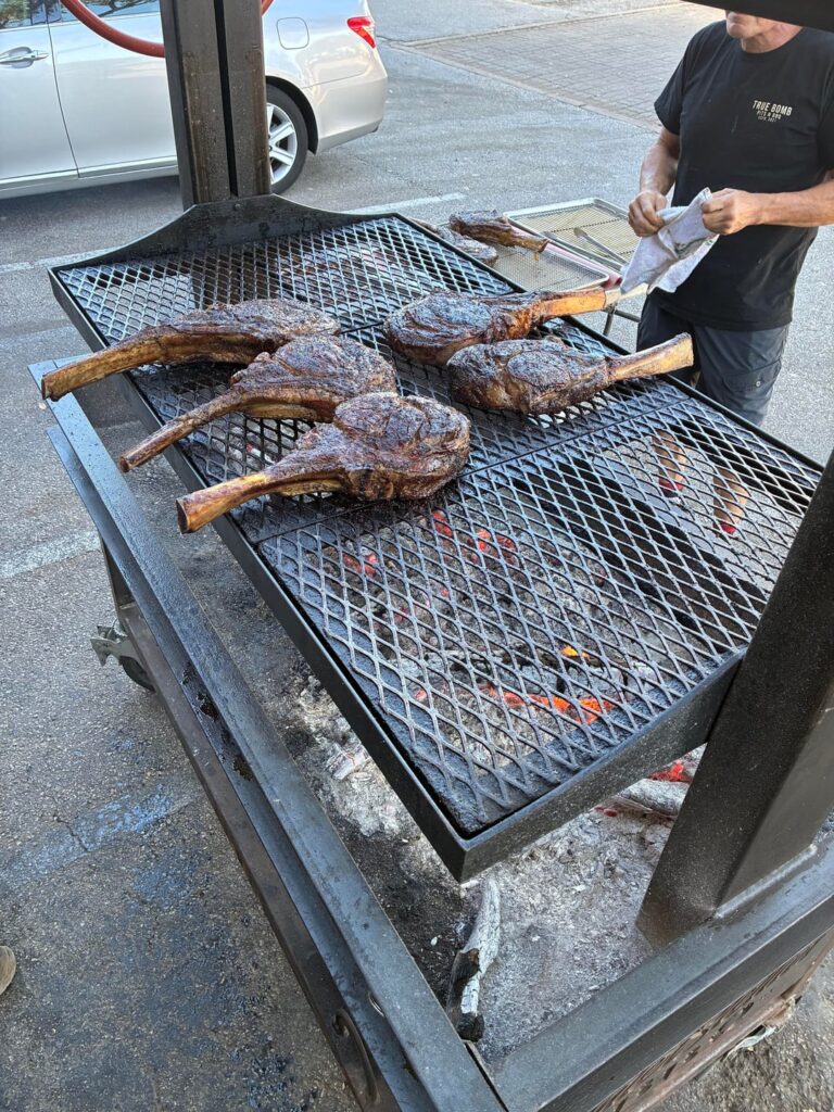 Cold smoked then seared tomahawk