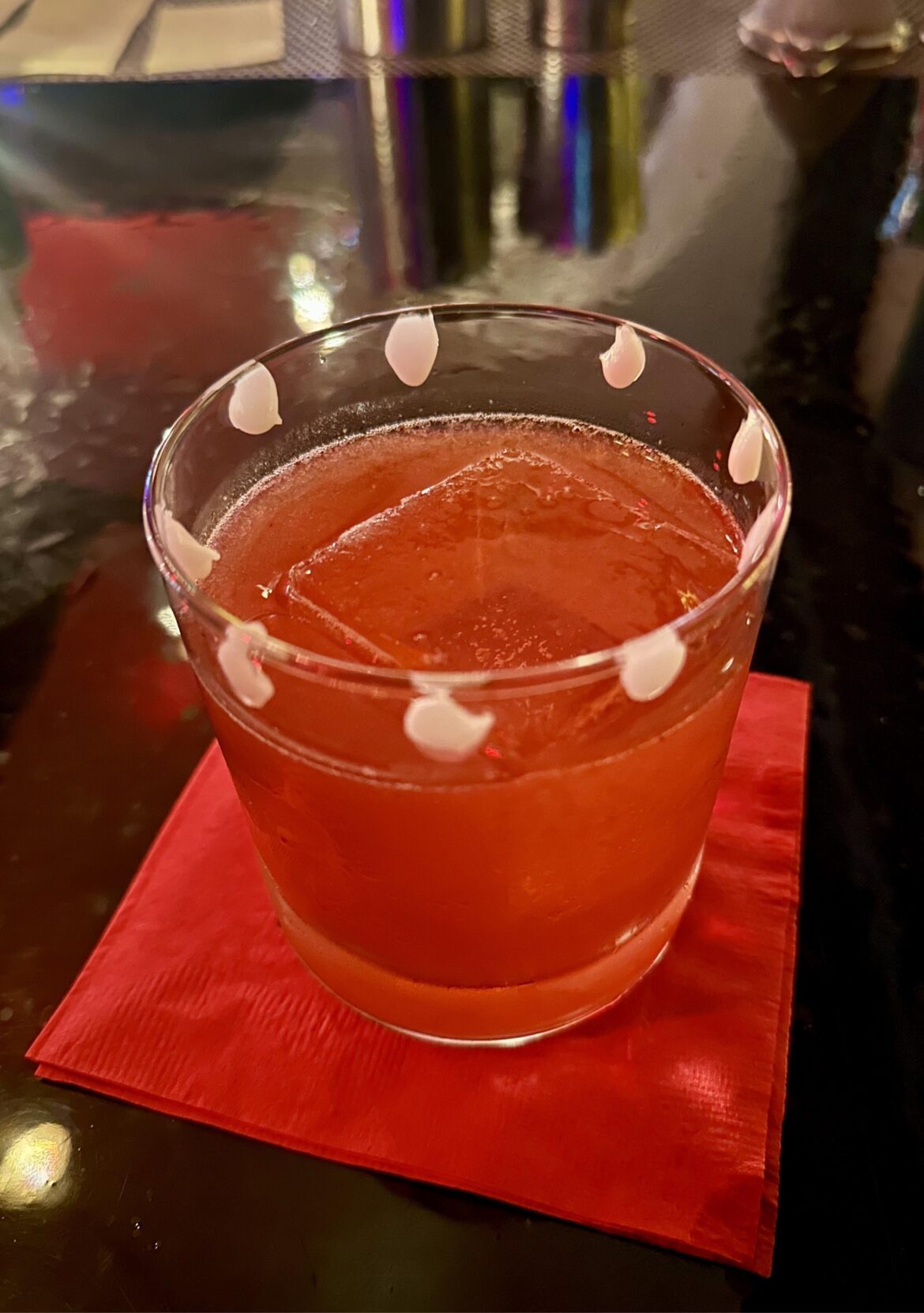 This “Pearl Necklace” cocktail was um.. interesting.
