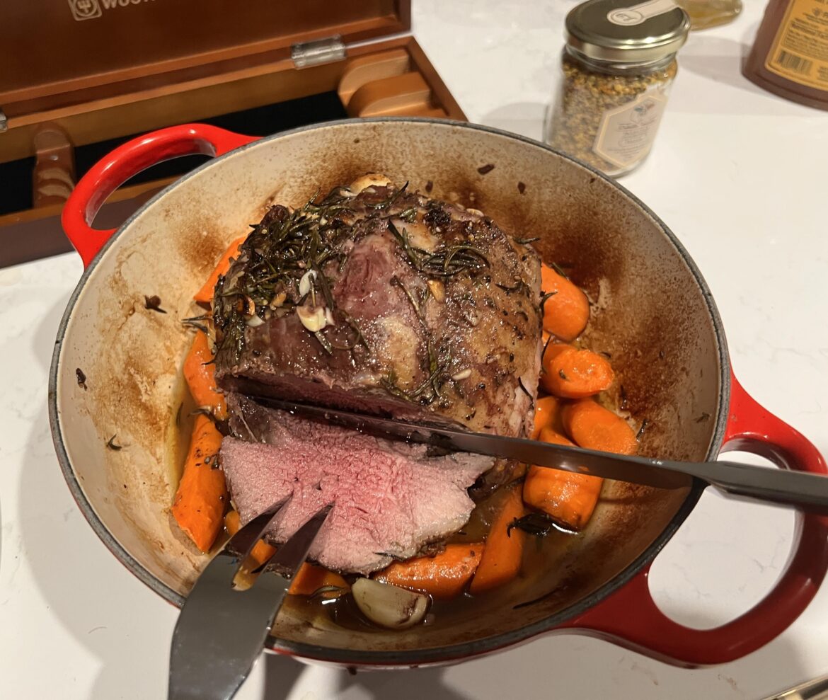 Made this yesterday, still have like 80% left today. What to do with leftover roast lamb?