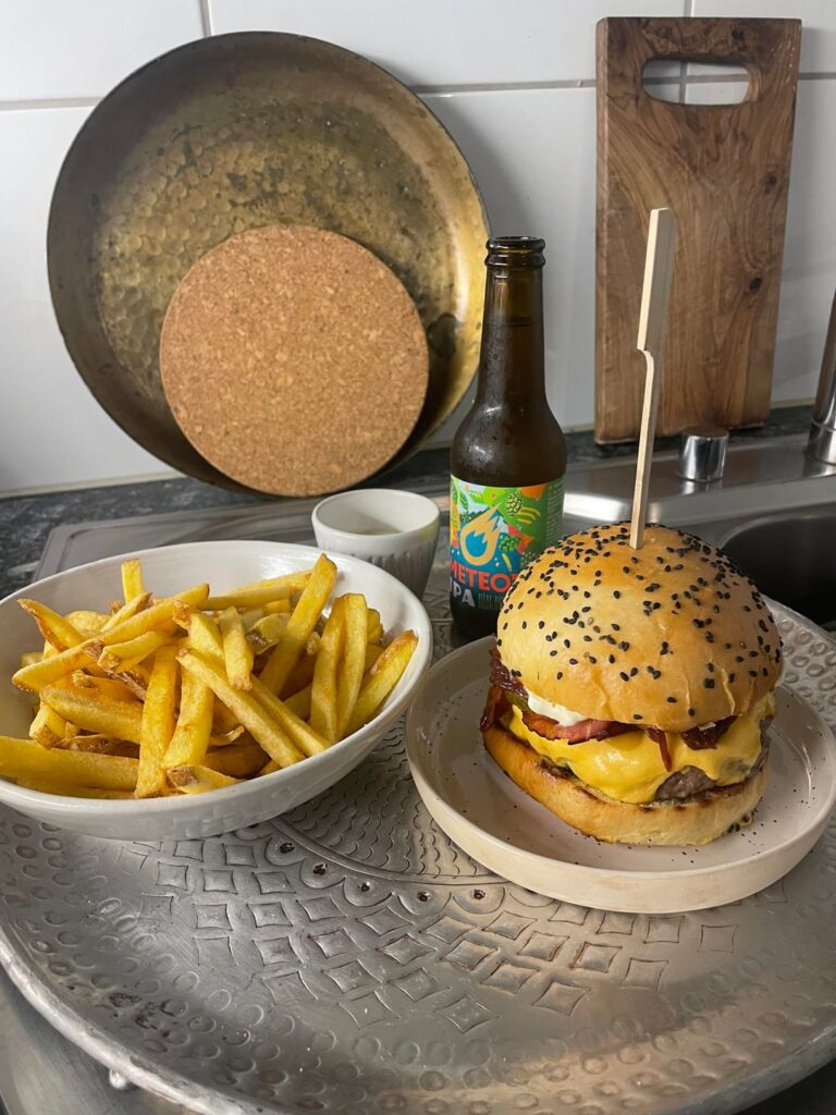 All homemade Burger
