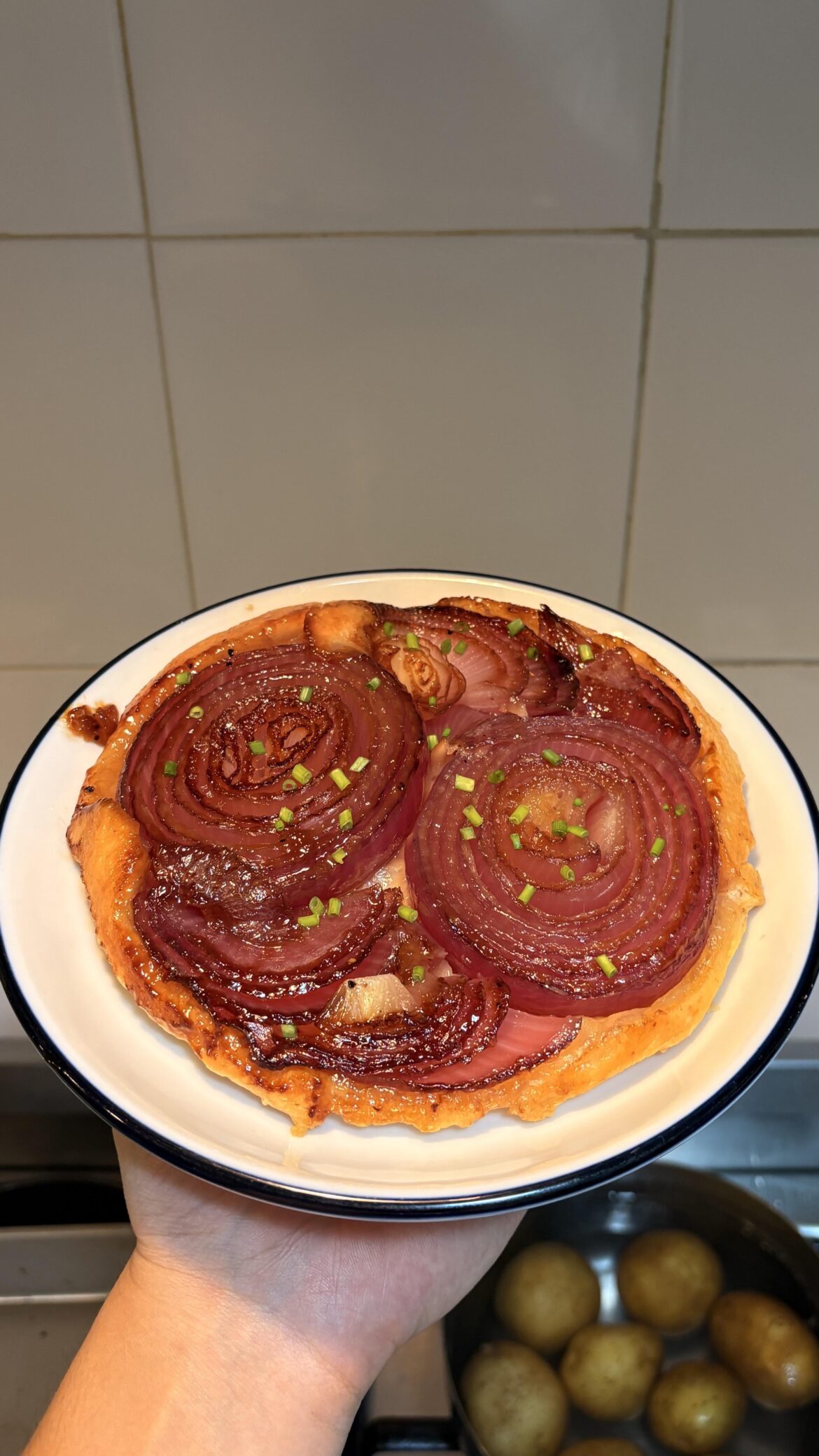 Made a red onion tarte tartin