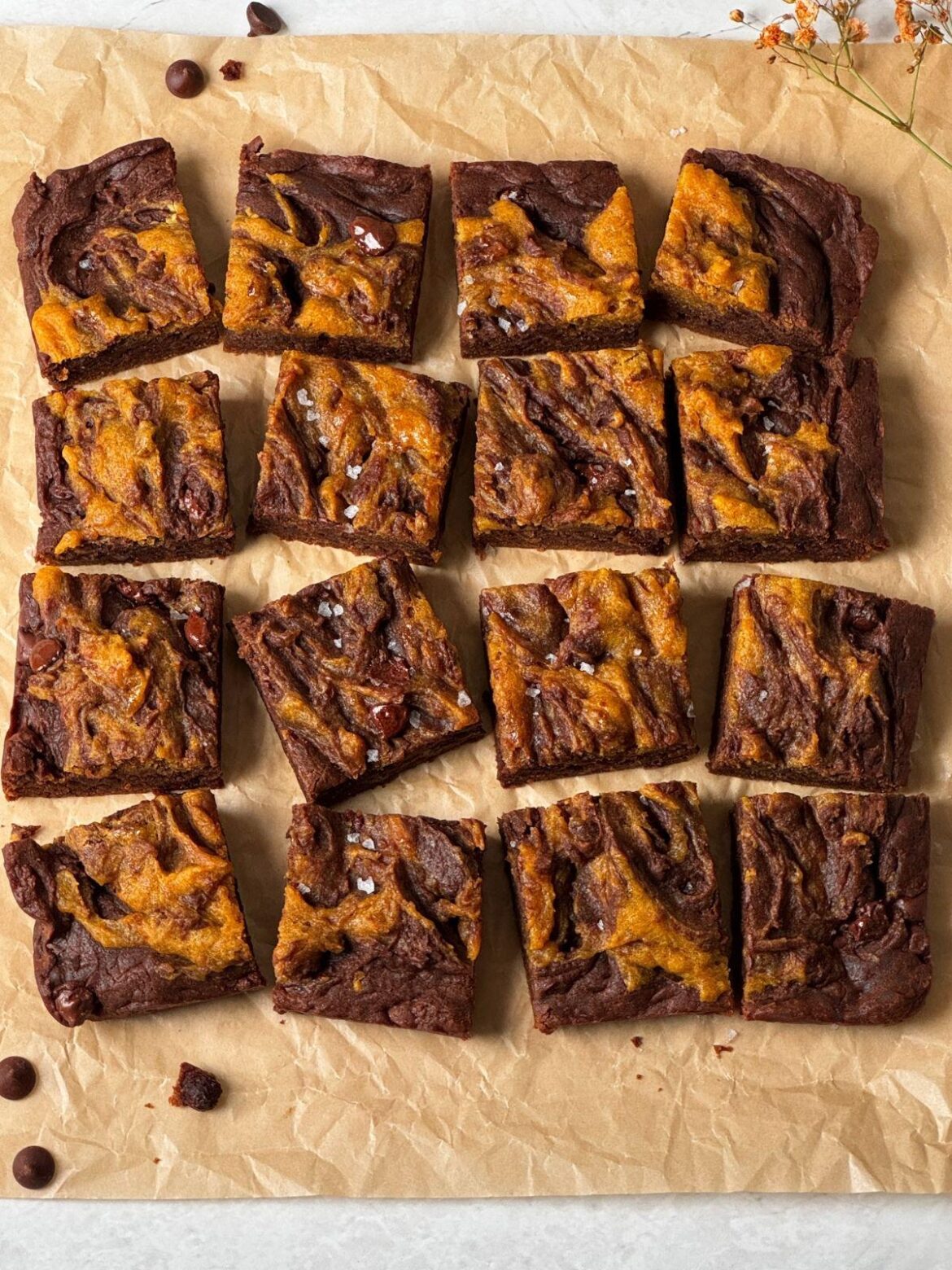 Vegan Pumpkin Brownies