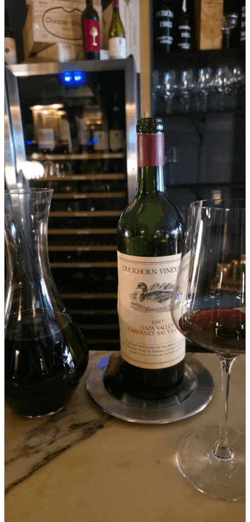 1987 Duckhorn Cabernet Sauvignon, Napa ages so nicely! 1987 Duckhorn Cabernet Sauvignon, Napa ages so nicely!