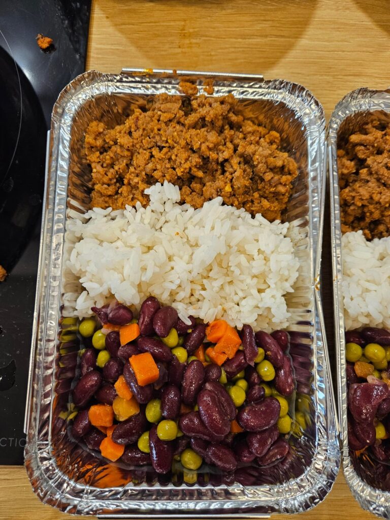 Sunday meal prep before the week