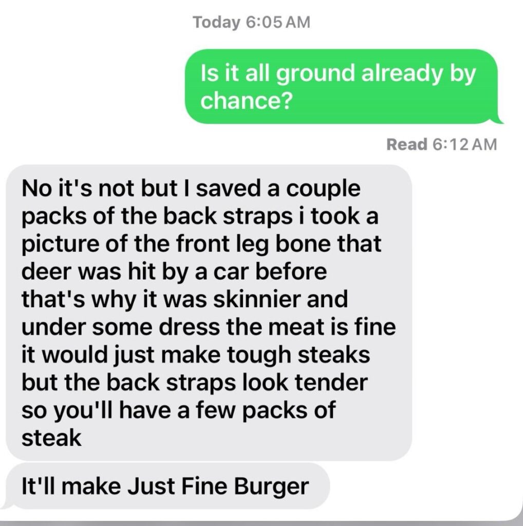 Update- deer too lean