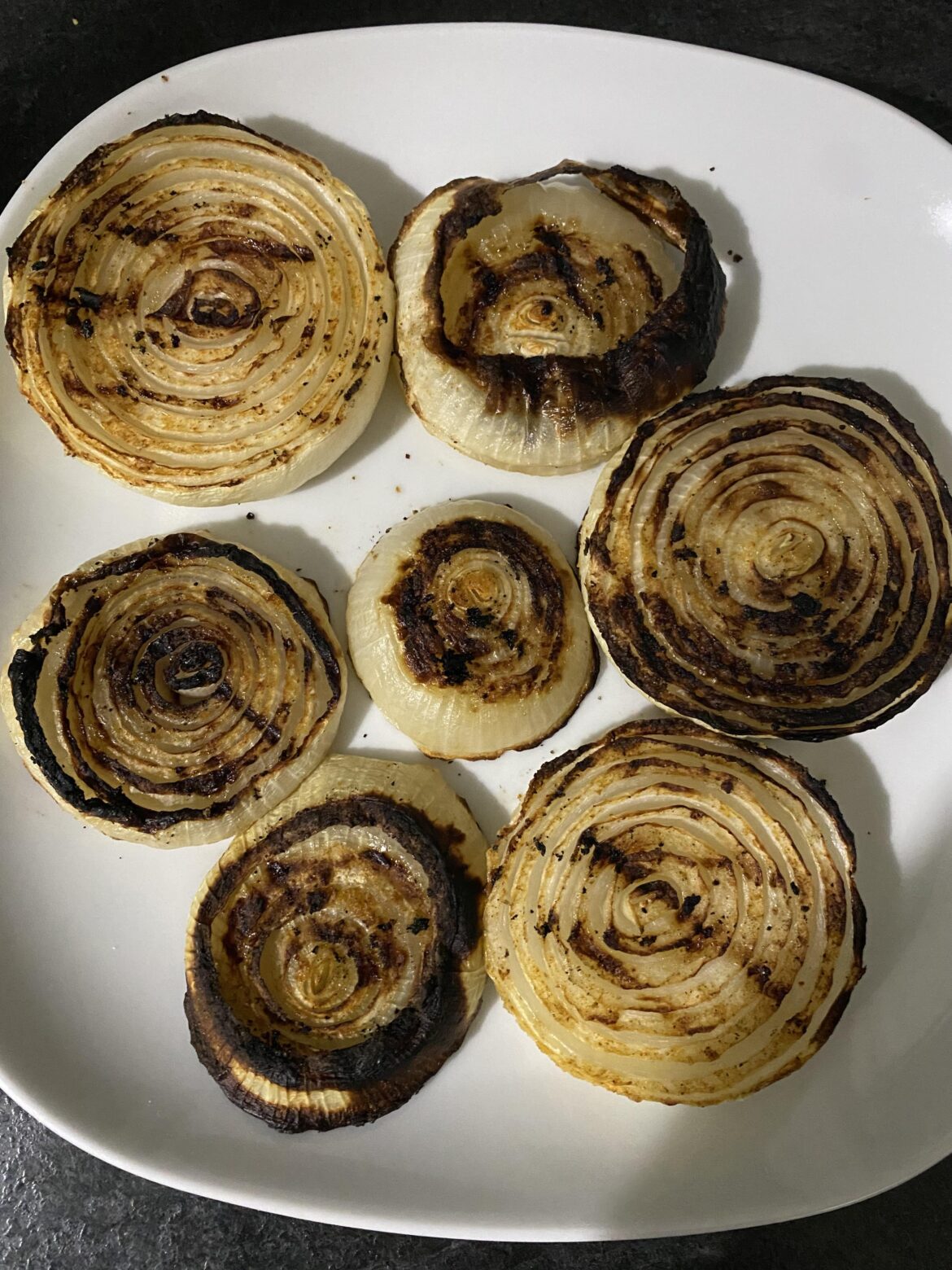 What would you do with this plate of grilled onions?