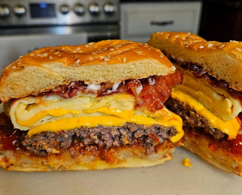 I'm calling it the ultimate breakfast burger.