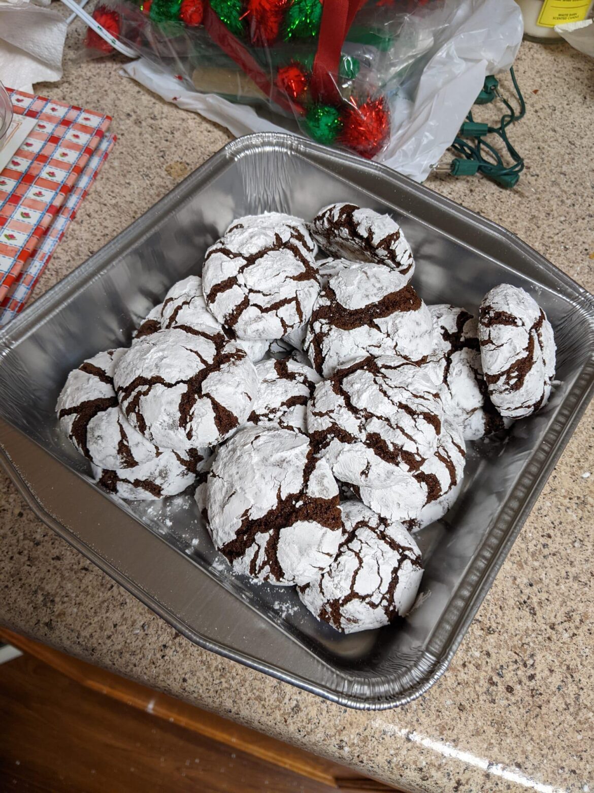 Say hello to one of my favorite cookies of all time, chocolate crinkle cookies!. My husband tried one and ate 5 more. Lol RECIPE BELOW