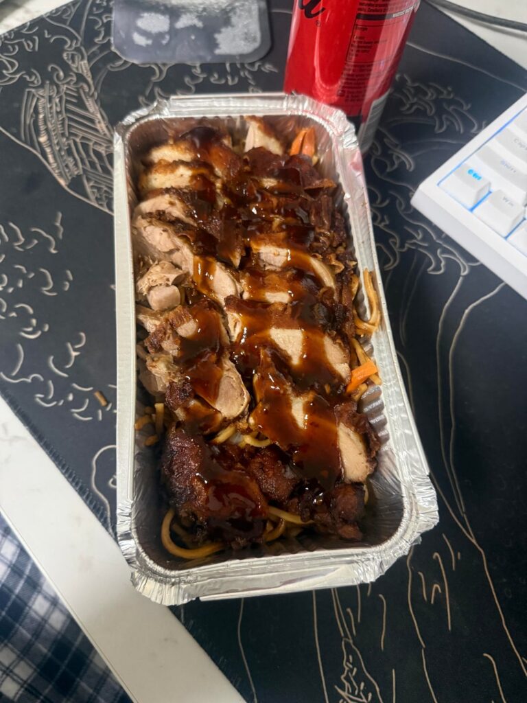 Crispy Duck and Noodles (best food i have eaten) [I ate]