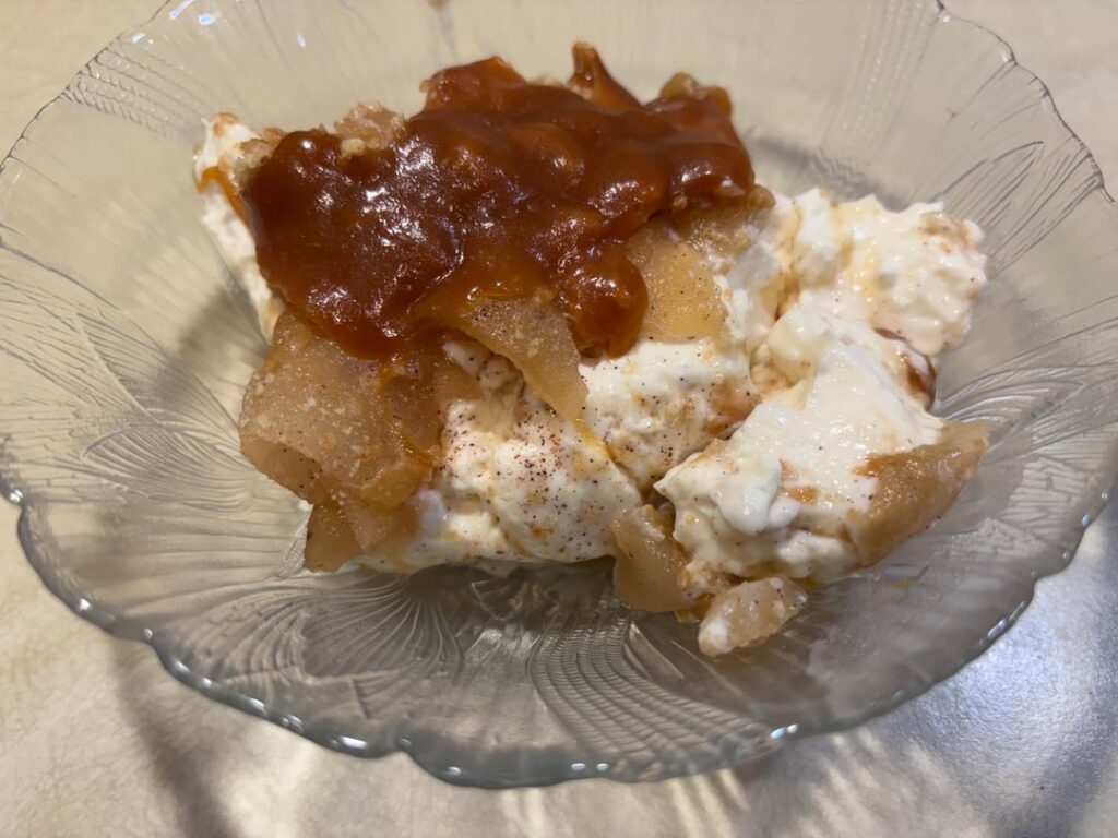 Using Canned Goods - Apple Cheesecake Caramel Trifle