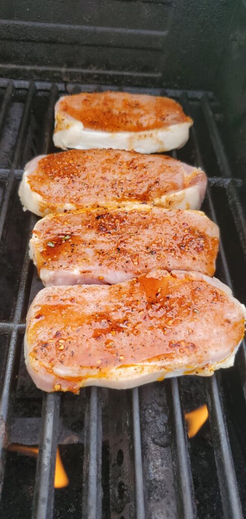 Anyone else love grilling pork chops in the fall?