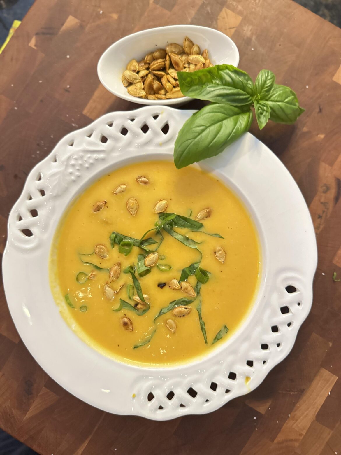 Butternut squash soup #produce