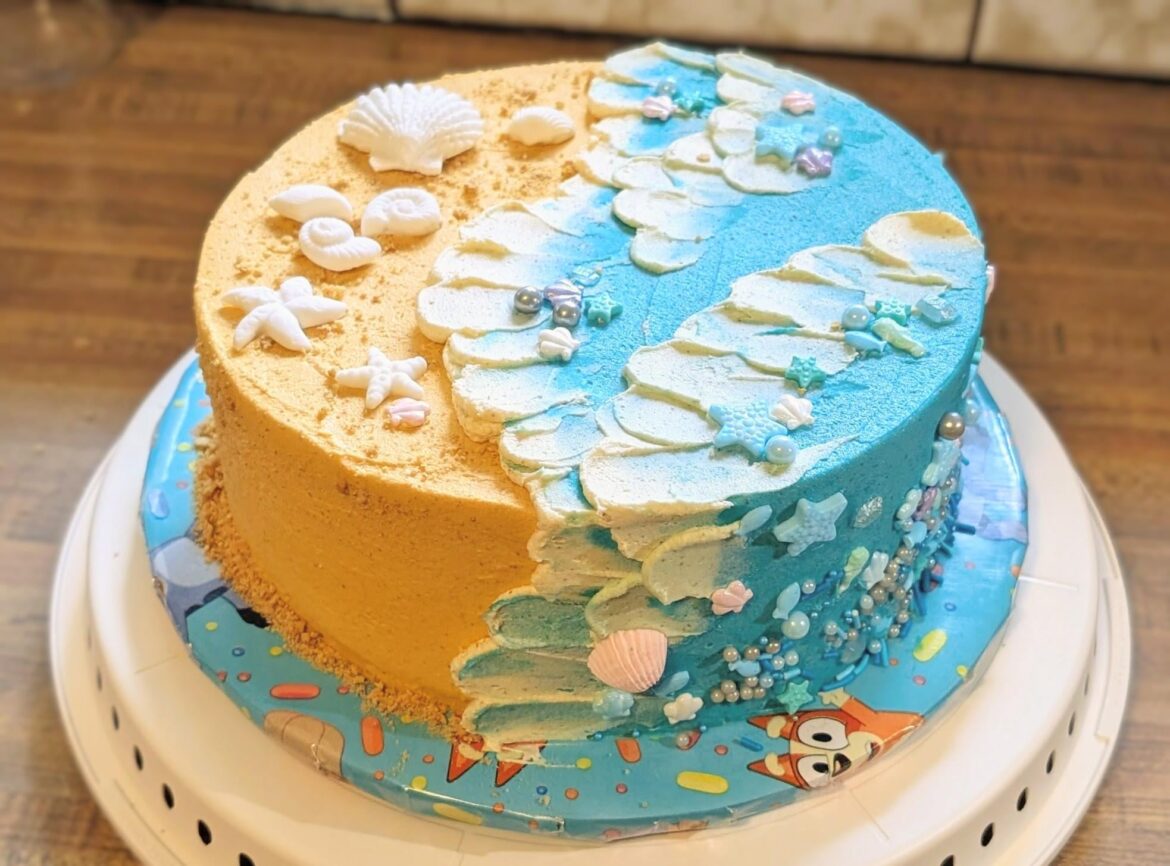 Sometimes you impulse-bake a beach cake