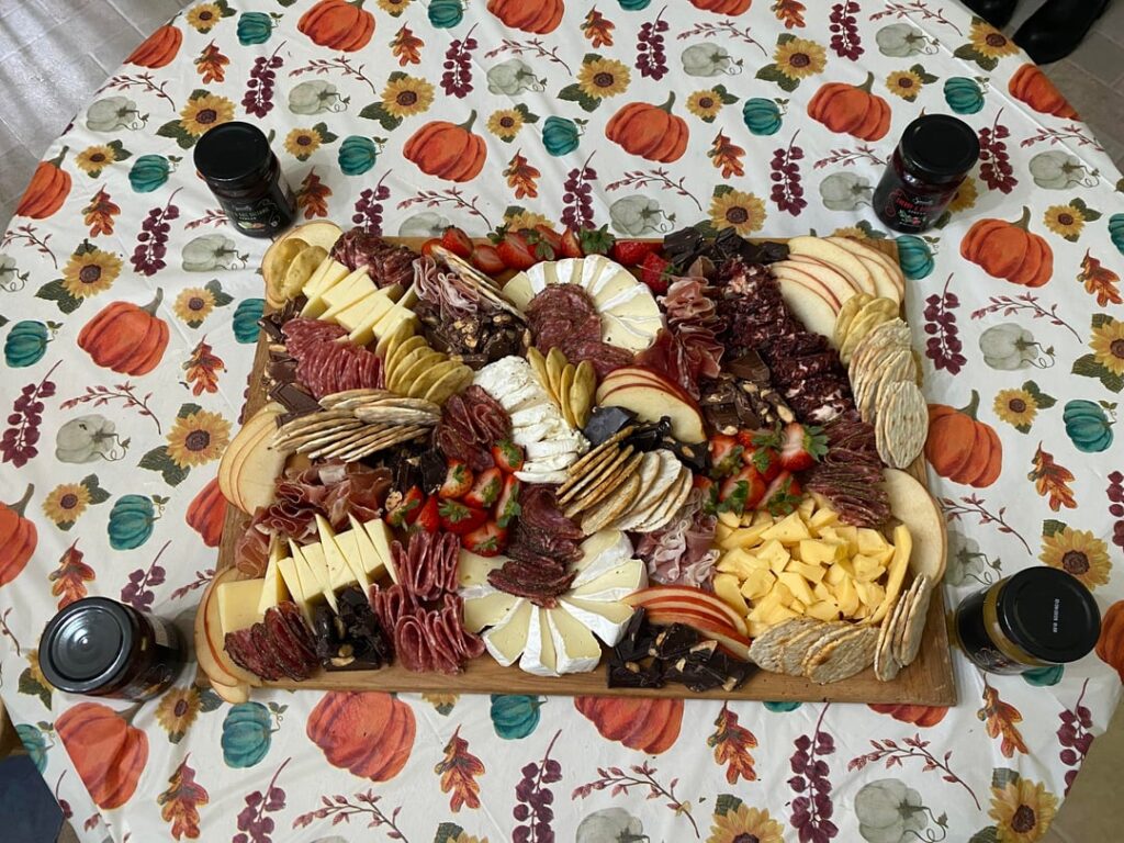 Friendsgiving charcuterie board I made last year. This is probably my favorite out of the ones I’ve made so far