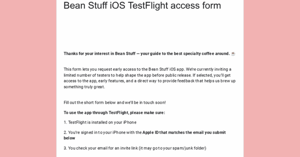 Trying to solve the “where’s the good coffee?” problem — built an app to help, looking for testers ☕️